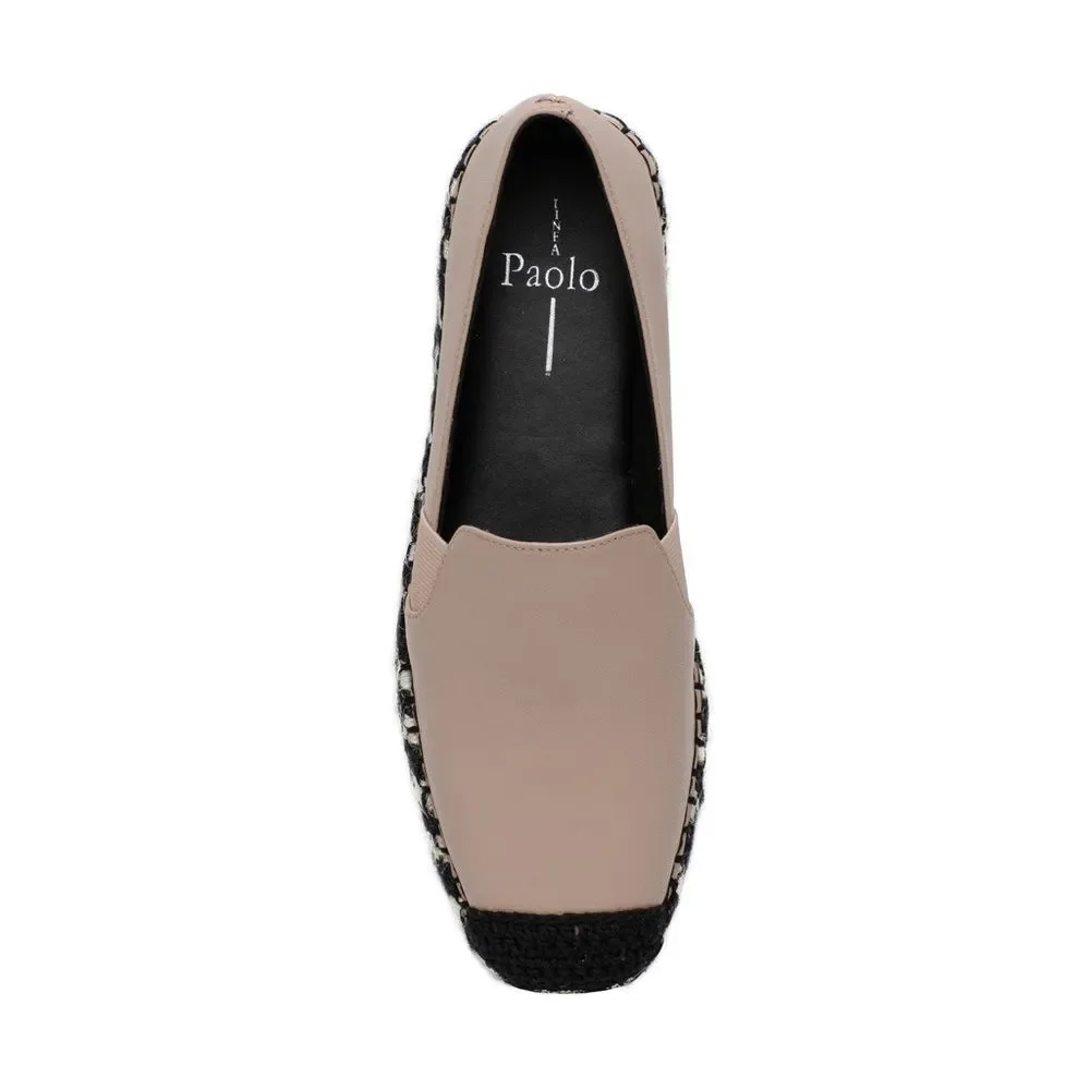 SALLY | Espadrille Skimmer Flats Sz 8 NWT black and tan